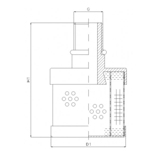 RVR410E05B Hydraulikfilterelement (Rücklauffilter)