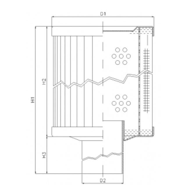RVR65E10B Hydraulikfilterelement (Rücklauffilter)
