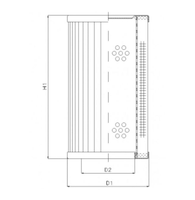 RVR660E05B Hydraulikfilterelement (Rücklauffilter)