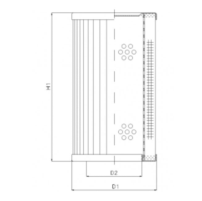 RVR750E10B Hydraulikfilterelement (Rücklauffilter)