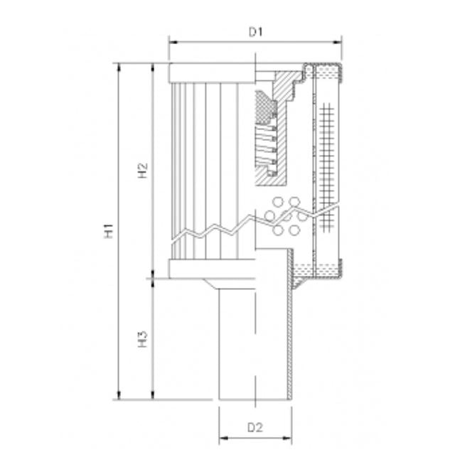RVR85B10B Hydraulikfilterelement (Rücklauffilter)
