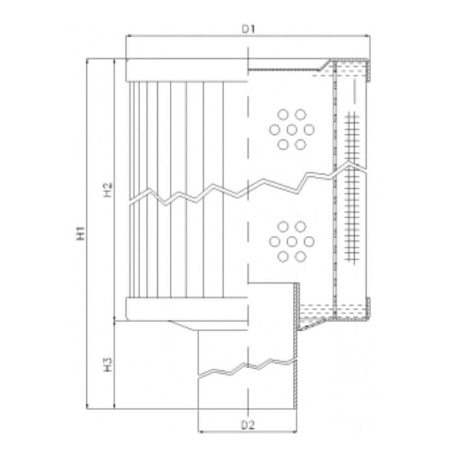 RVR85E03B Hydraulikfilterelement (Rücklauffilter)