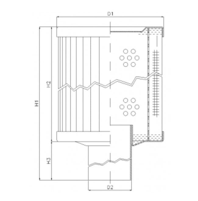 RVR85E05B Hydraulikfilterelement (Rücklauffilter)