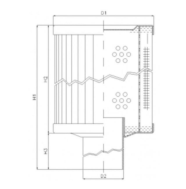 RVR85E05B Hydraulikfilterelement (Rücklauffilter)