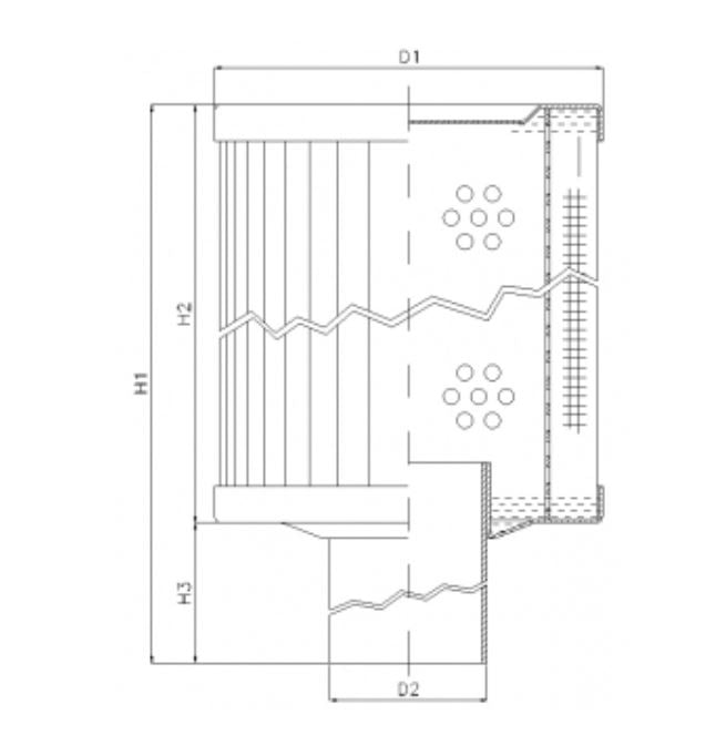 RVR85E10B Hydraulikfilterelement (Rücklauffilter)