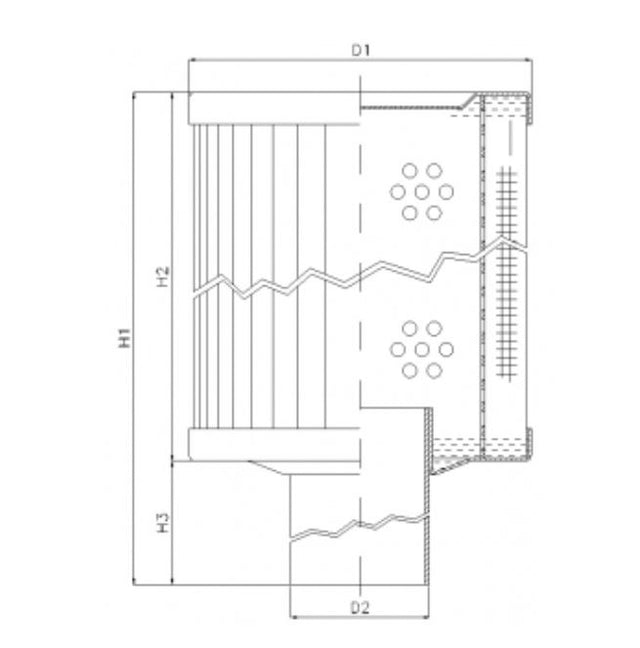 RVR85E10B Hydraulikfilterelement (Rücklauffilter)