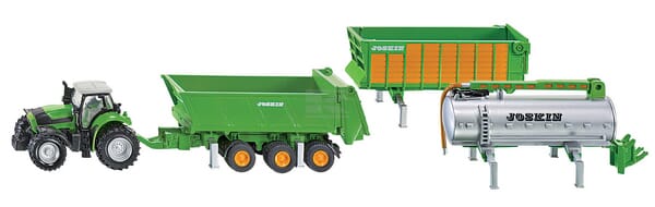 DEUTZ-FAHR mit Joskin Anhängersatz