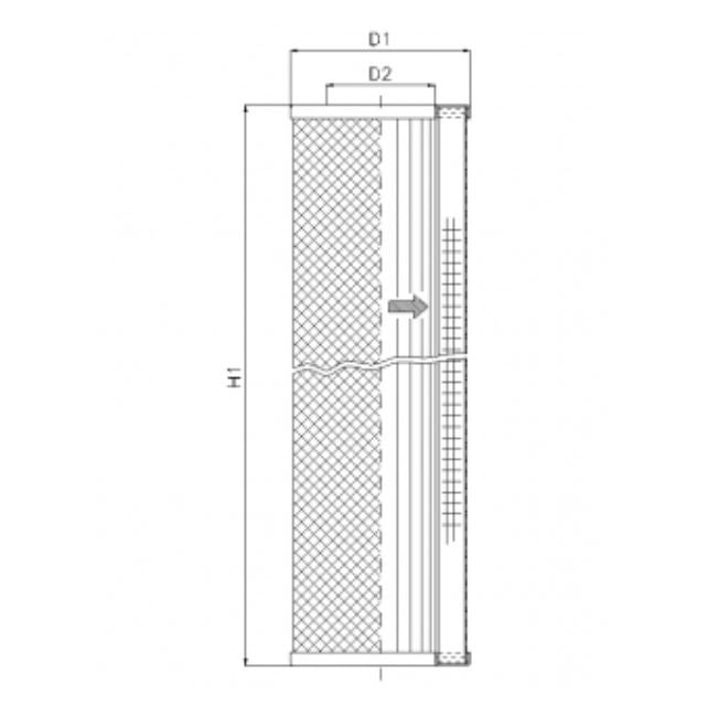 S221T25 Hydraulikfilterelement (Saugfilter)