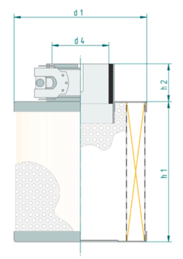 SA7098 Luftfilter (Aufsteckfilter NW61)