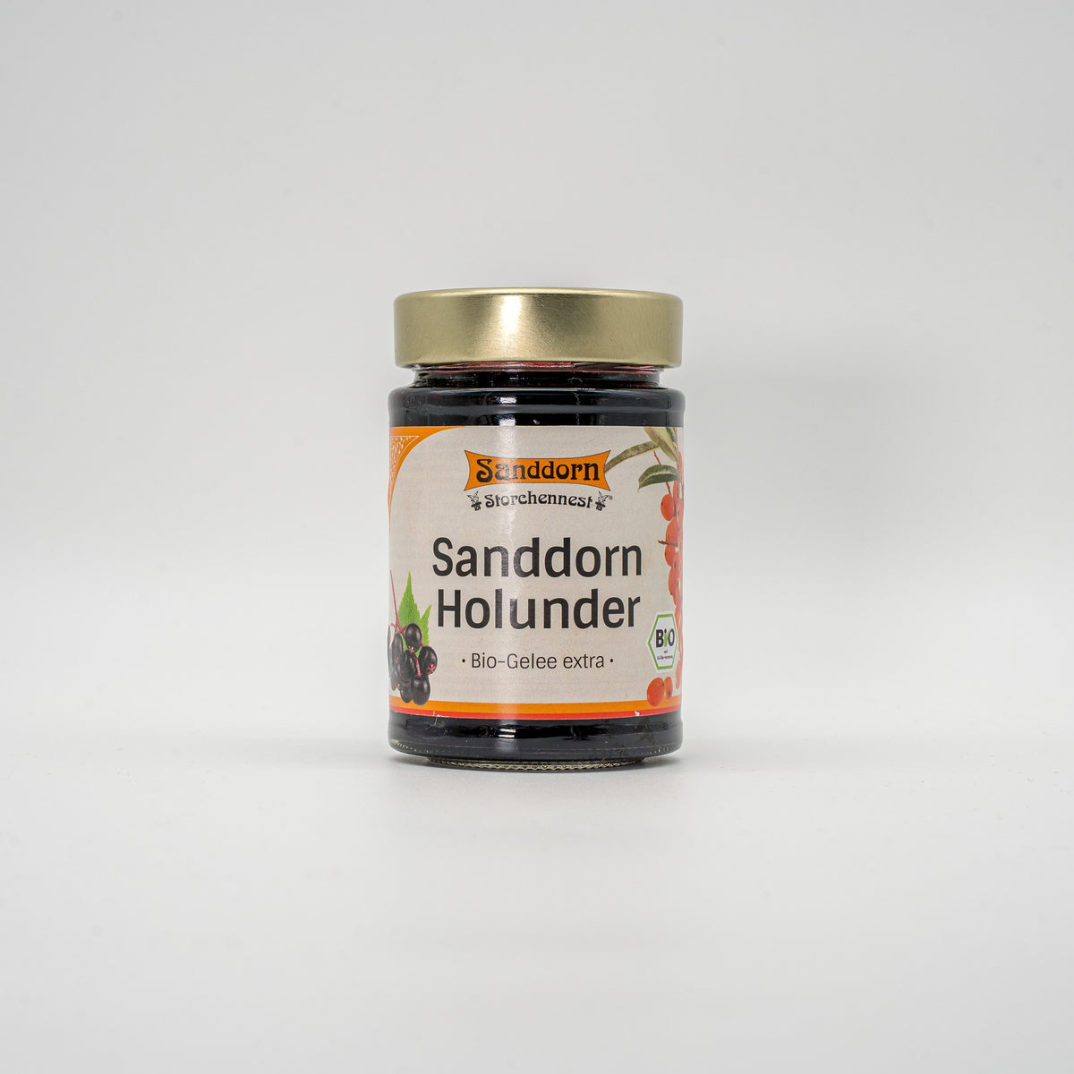Sanddorn Storchennest BIO Sanddorn-Holunder Gelee extra