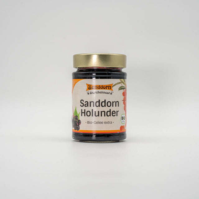 Sanddorn Storchennest BIO Sanddorn-Holunder Gelee extra