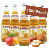 12er Paket Satower Apfel-Mango Saft – fruchtiger Direktsaft in Mehrweg-Glasflaschen