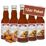 12er Paket Satower Kurkumasaft – 100 % Direktsaft in Mehrwegflaschen