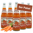 6er Paket Satower Bio-Karottensaft – 100 % naturtrüber Direktsaft aus Möhren in Glasflaschen
