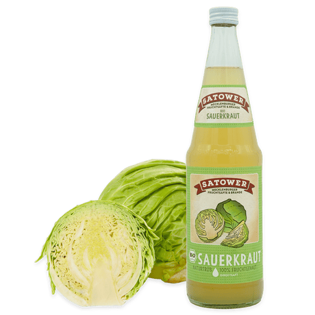 Satower Mosterei 12 x 0,7l Satower BIO Sauerkrautsaft (purer Direktsaft) – Vorratspack