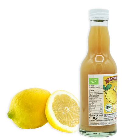 Satower Mosterei 12 x 0,2l Satower BIO Zitronensaft (purer Direktsaft) – Vorratspack