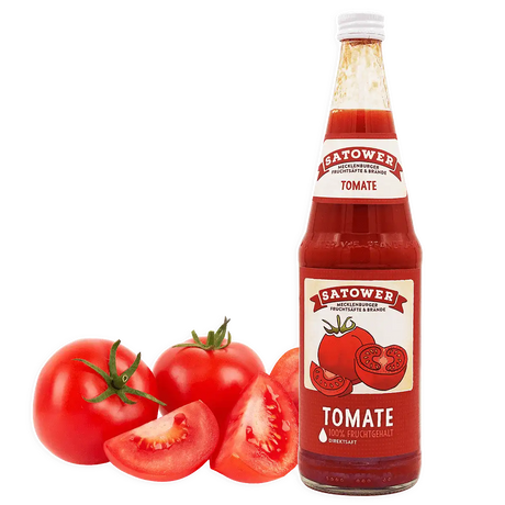 Satower Mosterei 12 x 0,7l Satower Tomatensaft (purer Direktsaft) – Vorratspack