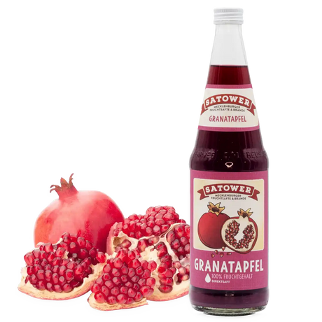 Satower Mosterei 12 x 0,7l Sizilianischer Granatapfelsaft (mild-süßlich) – 100% Direktsaft