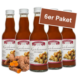 6er Paket Satower Kurkumasaft – 100 % Direktsaft in Mehrwegflaschen