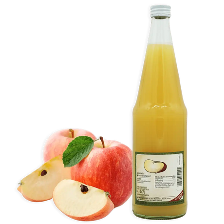 Satower Mosterei 6 x 0,7l Satower Apfelsaft naturtrüb (purer Direktsaft) – Vorratspack