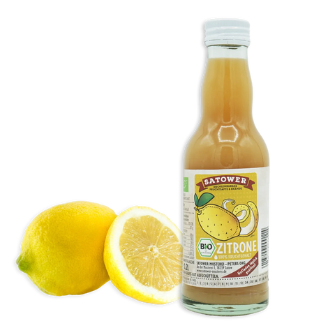 Satower Mosterei 6 x 0,2l Satower BIO Zitronensaft (purer Direktsaft) – Vorratspack