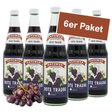 6er Paket Satower Roter Traubensaft – 100 % Direktsaft in Mehrweg-Glasflaschen