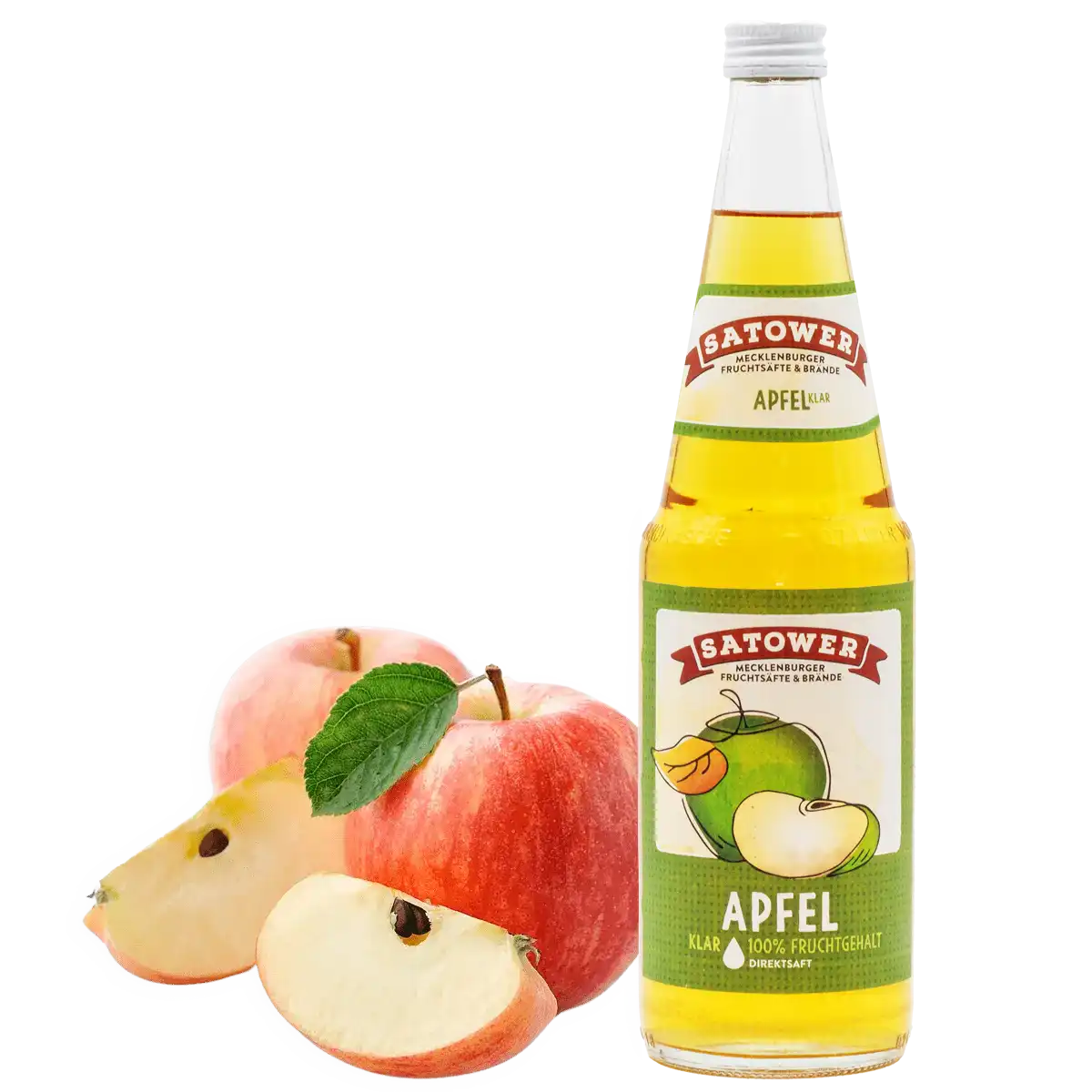Satower Mosterei Apfelsaft klar – 100% Direktsaft 0,7l