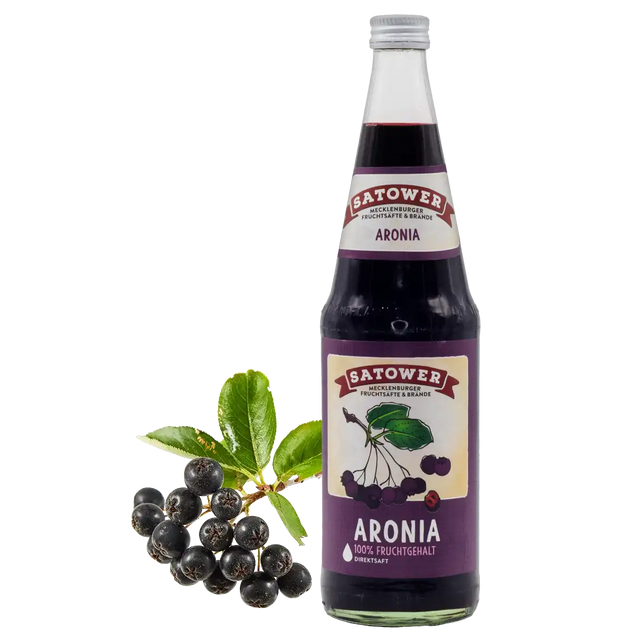 Satower Mosterei Satower Aroniasaft / Apfelbeerensaft – 100% Direktsaft 0,7l