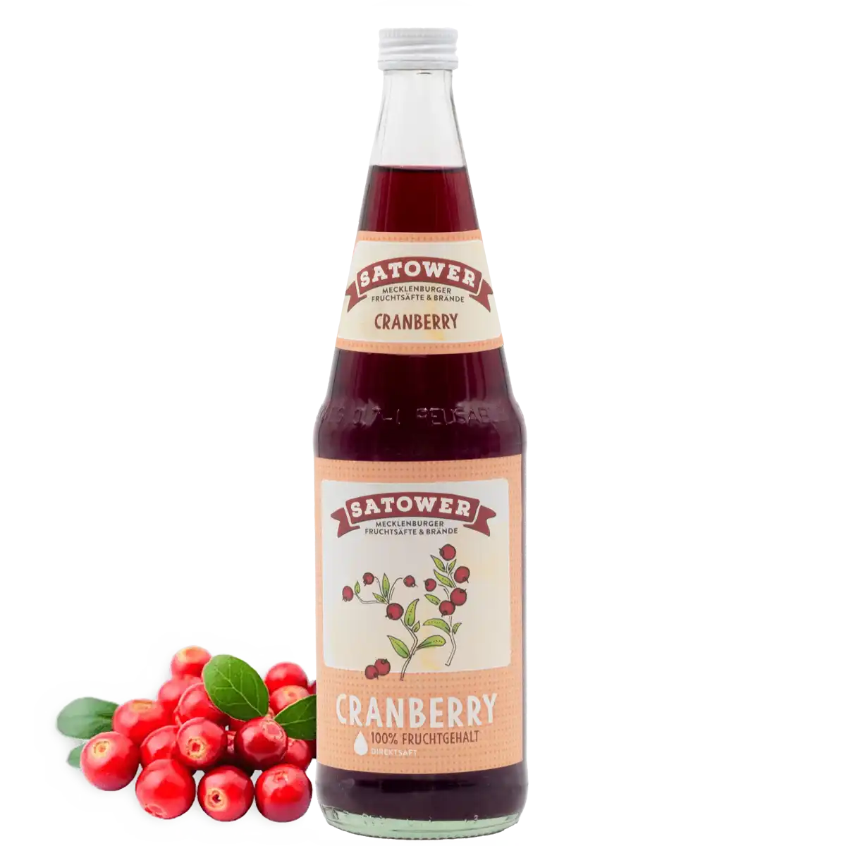 Satower Mosterei Satower Cranberrysaft – 100% Direktsaft 0,7l