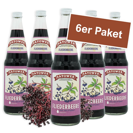 Satower Mosterei Fliederbeersaft – 100% Direktsaft 0,7l