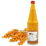 Satower Sanddornsaft 0,7 l Flasche mit Sanddornbeeren – 100% Direktsaft