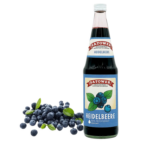 Satower Mosterei Satower Waldheidelbeersaft – 100% Direktsaft 0,7l