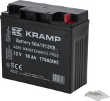 Kramp, Starterbatterie, 12V, 18Ah, 170A, 181 x 77 x 167mm