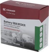 Kramp, Starterbatterie, 12V, 18Ah, 170A, 181 x 77 x 167mm