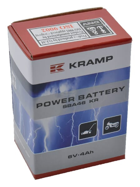 Kramp, Starterbatterie, 6V, 4Ah, 70 x 47 x 101mm