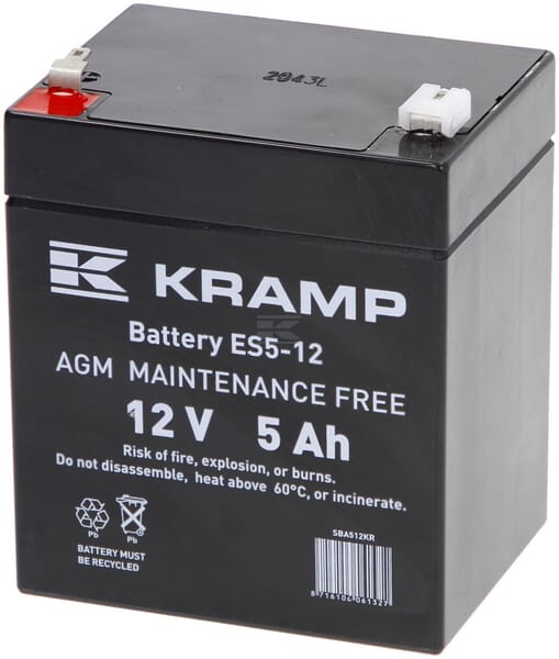 Kramp, Starterbatterie, 12V, 5Ah, 90 x 70 x 101mm