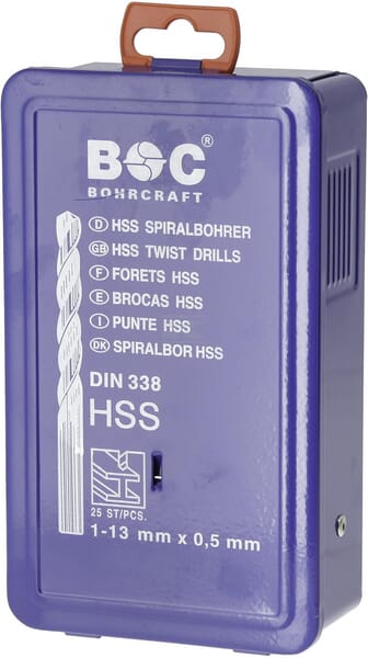 Metallbohrer-Satz 1-13mm 25 tlg