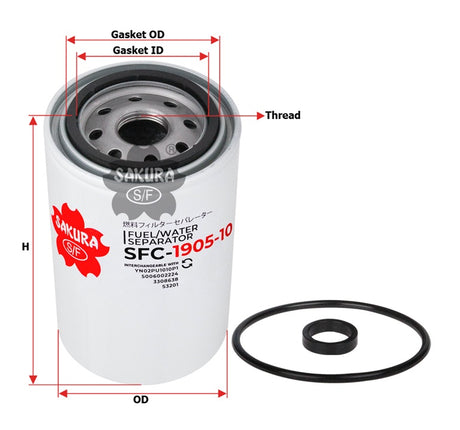 SFC-1905-10 Kraftstofffilter SpinOn