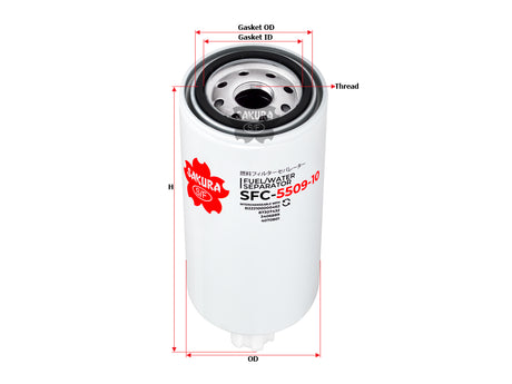 SFC-5509-10 Kraftstofffilter SpinOn