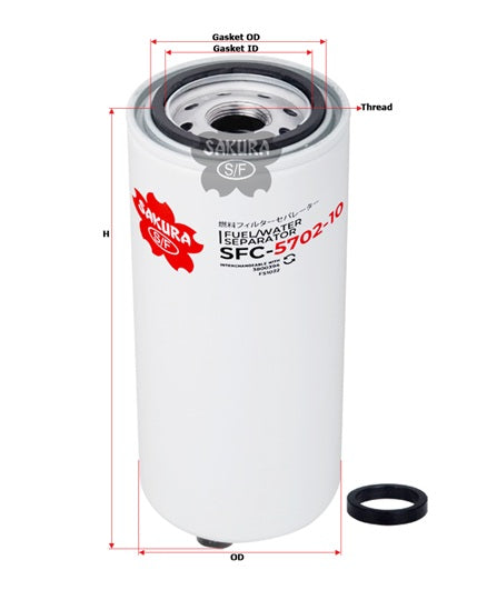 SFC-5702-10 Kraftstoff/Wasserabscheider