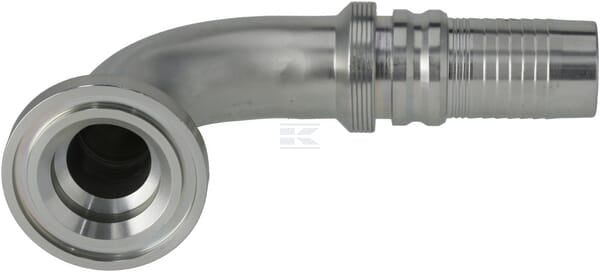 Pressarmatur 4SH-DN32 mit Flansch ø60,3mm 90°