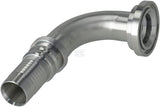 Pressarmatur 4SH-DN32 mit Flansch ø60,3mm 90°