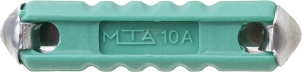 Sicherung, Torpedo, 10A,  Grün, 25mm, 50Stk.