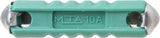 Sicherung, Torpedo, 10A,  Grün, 25mm, 50Stk.