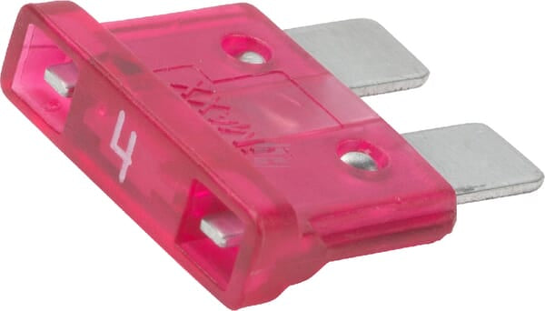 Sicherung, Stecksicherung, Standard, 4A,  Rosa, 20mm, 100Stk., iMaXX