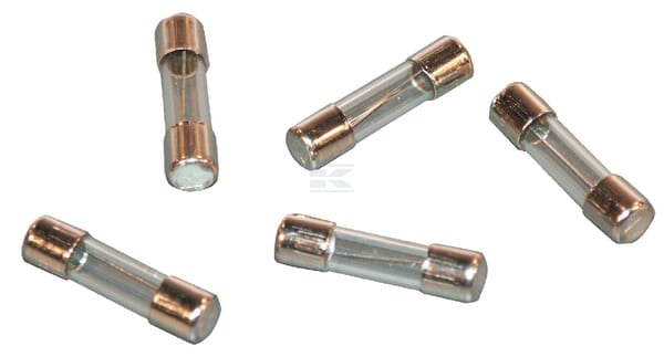Sicherung, Glas, 4A,  Transparent, 20mm, 50Stk.