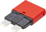 Sicherung, Manuelle thermische Rückstellung, 10A,  Rot, 34.4mm, 1Stk., E.T.A