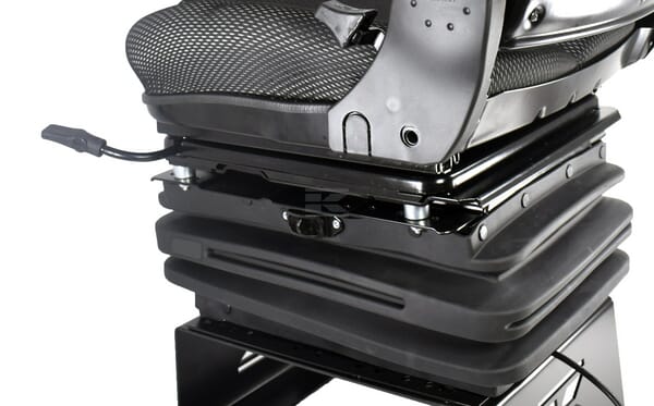 Sitz K-Lux, luftgefedert, 490 mm, 12 V, schwarz