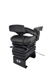 Sitz K-Lux, luftgefedert, 490 mm, 12 V, schwarz