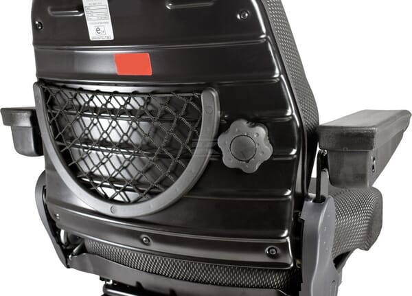 Sitz K-Lux, luftgefedert, 490 mm, 12 V, schwarz